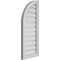Ekena Millwork Quarter Round Top Left Surface Mount PVC Gable Vent w/ 2"W x 1-1/2"P Brickmould Frame, 14"W x 34"H GVPQL14X3402SF - alternate 2